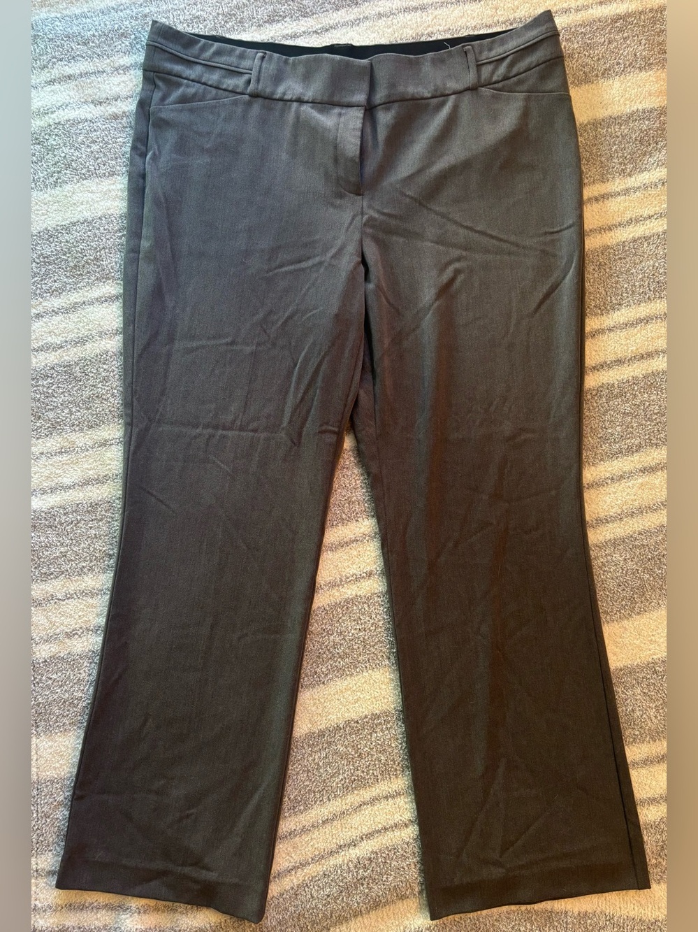 Maurices Dark Gray Bootcut Trousers Slacks Dress Pants Business Casual Office - Picture 2 of 6